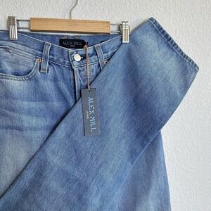 NEW Alex Mill Carla High-Rise Straight Denim Jeans Light Wash Womens Size 25 x32